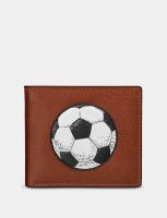Men's Football Leather Wallet - Brown - Yoshi