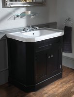 Silverdale Empire 920mm Vanity Unit and Basin - Black