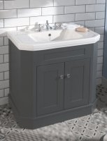 Silverdale Empire 920mm Vanity Unit and Basin - Dark Lead