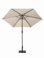 Ivory 2.5m Crank and Tilt Parasol