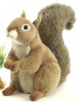 Soft Toy Red Squirrel by Hansa Squirrel (16cm) 3395