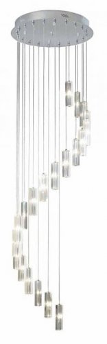 Dar Galileo 20 Light Cluster LED Pendant Polished Chrome