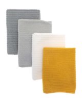 Country Club Dobby Microfibre Kitchen Towels -  4 Pack  Assorted Colours