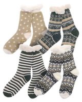 Country Club Slipper Sock - Jacquard