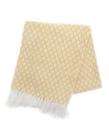 Country Club Oxford Recycled Throw - Ochre