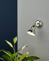 Nathaniel 1 Light Single Spotlight Polished Nickel