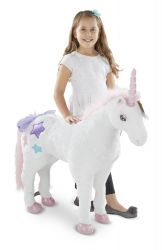 Lifelike Giant Unicorn Plush Soft Toy - Melissa & Doug