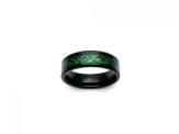 Tungsten Carbide Ring Black IP Plating 7mm