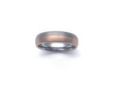 Tungsten Carbide Ring Rose Gold IP Plating 7mm