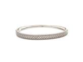 Silver CZ Pave Bangle