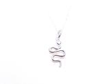 Silver Snake Pendant & Fine Chain 18 Inch