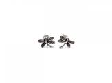 Silver Oxidised Dragonfly Stud Earings