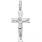 Silver Crucifix Pendant 34x17mm