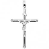 Silver Crucifix Pendant 63x38mm