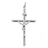 Silver Crucifix Pendant 56x32mm