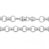 Silver Oval Belcher Chain 26 Inch