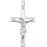 Silver Crucifix Pendant 52x28mm