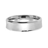 Silver Satin Wedding Ring 6mm