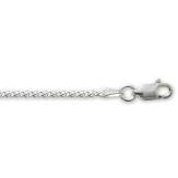 Silver Spiga Chain 16+2 Inch