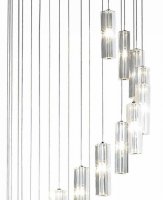 Dar Galileo 20 Light Cluster LED Pendant Polished Chrome