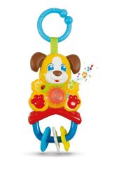 Clementoni 17117 Sings and Teaches First Letters Puppy Electronic Rattle - Multi