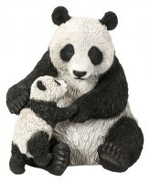 Panda Mother & Baby Zoo - Lifelike Garden Ornament - Indoor or Outdoor - Real Life Vivid Arts