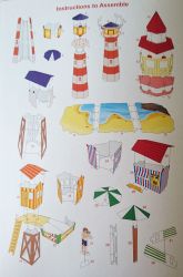 Seaside 3D Construction Book - Make Your Own