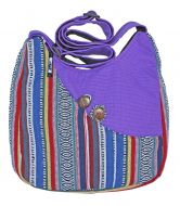 Adjustable handle -  gheri bag - purple