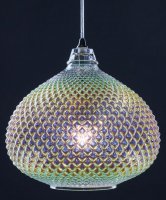 Dar Roisin Pendant Glass & Polished Chrome