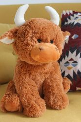 Highland Cow Fluffy Cute Plush Soft Toy 30cm - Jomanda