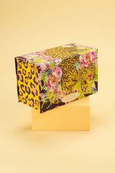 Powder UK Ladies Climbing Leopard Sock Box - Set of 3 - Gift Set