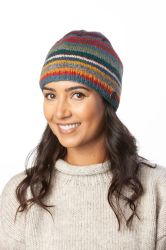 NAYA - Strata beanie - pure wool - crag