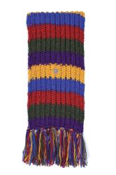 Long hand knit - striped scarf - heritage