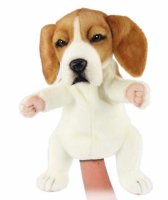 Soft Toy Beagle Dog Puppet by Hansa (28 cm) 8452