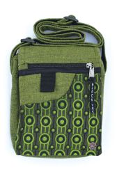 Small Printed Cotton Bag - Green