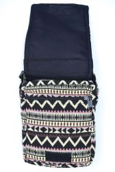 Small Aztec Fabric Bag - Brown