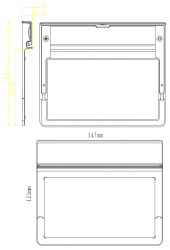 Knightsbridge 2G Fold Away  Phone Holder - Grey (2GPHGY)