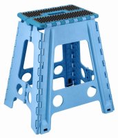 Zoom Tall Plastic Folding Stool - Assorted