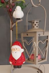 Christmas Lantern Santa Tealight 