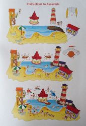Seaside 3D Construction Book - Make Your Own