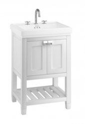 Burlington Bathrooms Riviera 58cm White Vanity Unit