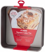 Judge Bakeware Square Cake Tin Loose Base 10