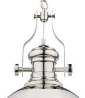 Dar Arona 1 Light Pendant Polished Chrome