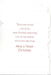 Goddaughter Purple - Christmas Card