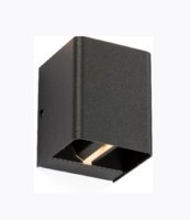 Knightsbridge 230V IP65 2 x 6W LED Adjustable Up and Down Wall Light Anthracite - 3000K - (WAD12AA)