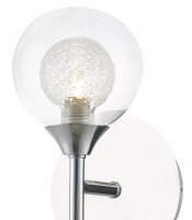 Dar Zeke Wall Light Polished Chrome