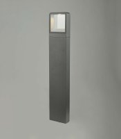 Outdoor Post with Square Light Anthracite IP65 LED