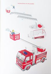 Fire Engine 3D Construction Book - Make Your Own