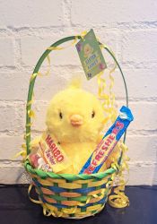 Easter Chick Gift Set - Soft Toy & Sweets in Basket