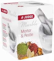 Judge Marble Mortar & Pestle 10cm - White